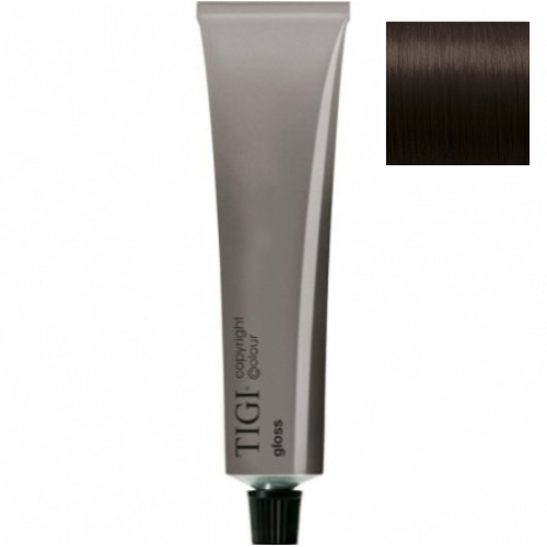 Тонирующая Крем-Краска - Tigi Copyright Сolour Gloss 4/85 - коричневый пепельно-махагоновый